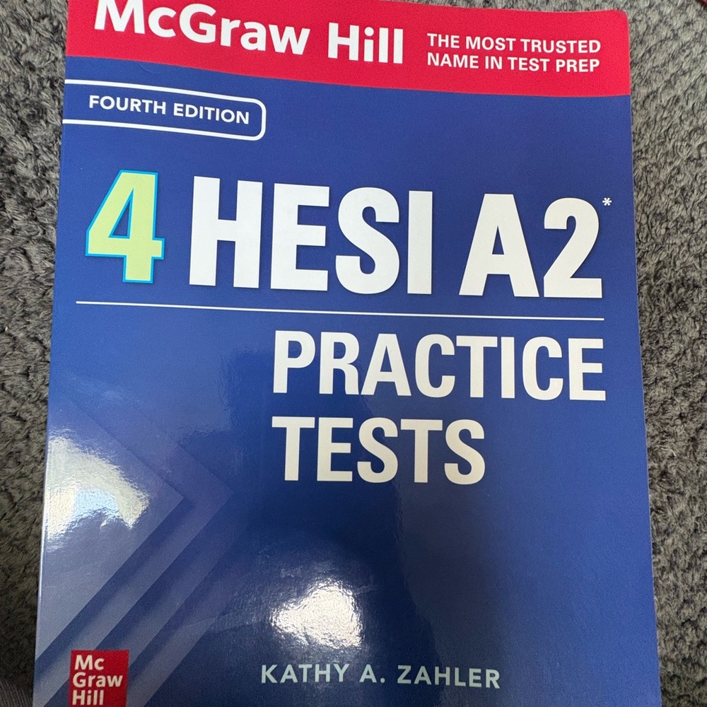 Nursing student McGraw Hill HESI A2 Practice Tests Book - Blue